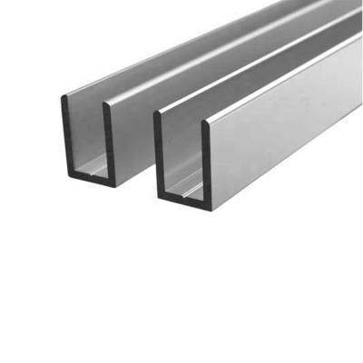 China Traditional aluminum u channel for glass profile 10mm 6063 factory price aluminum profile aluminum channel for sale