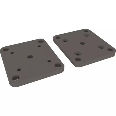 China Easily Assembled Custom Aluminum Barrier Post Base Plate Powder Coating for sale