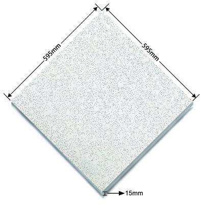 China Integrated Different Types Of Mineral Ceiling Fiber Acoustic Ceiling Tile Ceiling Soundproof Panel 15mm Thickness for sale