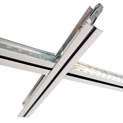 China White Color Traditional Galvanized Ceiling T Grid Components Main Tee Cross Tee Suspended Ceiling Keel Frames For Mineral Wool Ceiling for sale