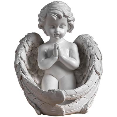 China Europe Vintage Miniature Angel Statue Angel Sculpture Miniature Sculpture Home Wedding Craft Decoration Craft Birthday Gift for sale