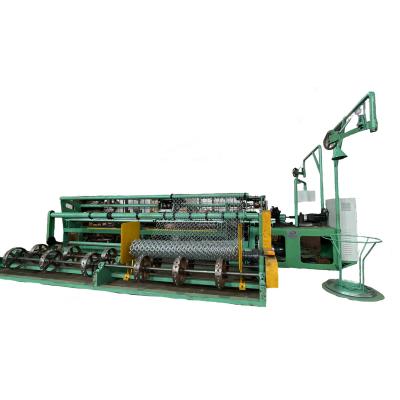 China Full Automatic Galvanized Production Chain Link Fence Double Wire Chain Link Fence Mesh Weaving Machine for sale