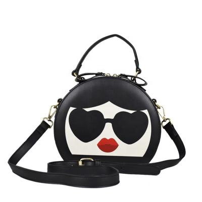 China Luxury Cute Zipper Cartoon Printed Designer Sunglasses Girl Small Cross - Body Bag for sale