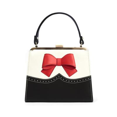 China PU Women Bow Designer Shoes With Matching Evening Clutch Bag for sale