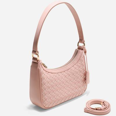 China Latest Fashion Vegan Collection Hobo Synthetic Leather Woven Bag for sale