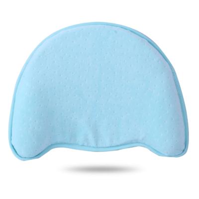 China 100% Organic Hypoallergenic Cartoon Design Anti-Roll Cotton Massage Infant Flat Head Shaping Toddler Memory Foam Baby Pillow for sale