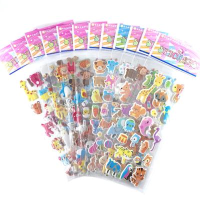 China Vivid Puffy Dimensional Stickers 3D Stickers Kids Sticky Sticker For Rewarding Party Gifts for sale