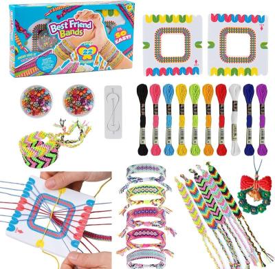 China Handmade DIY Toy Friendship Bracelet Making Kit Toys DIY Jewelry Making Set Toy For Kids Crafts for sale