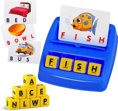 China Early Education Toys Flash Card Assortment Letter Educational Games Spelling Learning Toys For Children for sale