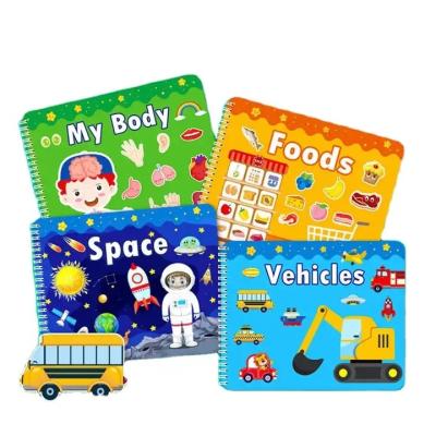 China Paste Body Space Theme Book Quite Book Earlier Busy Children's Educational Book for sale