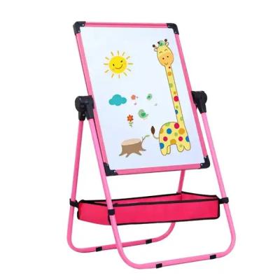 China Double Sides Adjustable Magnetic Plastic Drawing Board Kids Gift Drawing Board Storage Tray Baby Kids Vertical for sale