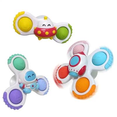 China Children's Toys Infant Spinner Spinner Referee Chair Baby Spinning Toy Astronautic Suction Cup Spinner Toys for sale