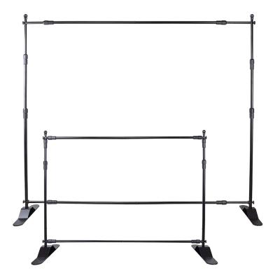 China Adjustable Factory Directly Step And Repeat Lightweight Adjustable Banner Background Telescopic Banner Stand for sale