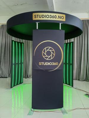 China 360 photo booth enclosure with LED lights AU-360 for sale