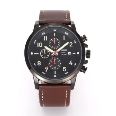 중국 cheapest shopping online different brown men chronograph leather man waterproof sports wrist classic dress mens watch 판매용