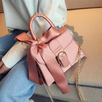 China Newest New Fashinable Hot Selling Clips Fashion Bow Handbags Women Ladies Handbags for sale