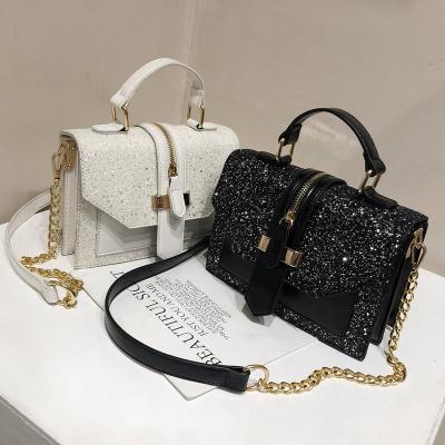 China 2021small fashion purses and handbags sparkle cross - cross chain ladies tote handbags women body bag women - body bags for sale