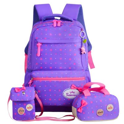 China Fashionable Waterproof/Reflect Light 2021 New Designer Backpack Famous Fashion Backpack School Bag Set For KIS for sale