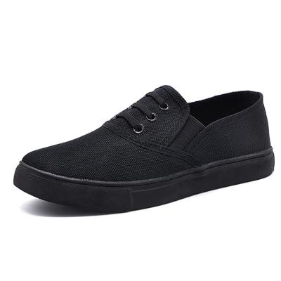 China China factory black lightweight unisex slip on men casual sneakers canvas shoes sneakers wholesale for men for sale