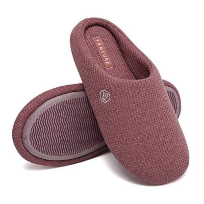 China Anti-Slippery Slippers For Women Memory Foam Warm Slip On Comfortable Slippers Plush Lined Bedroom Shoes For Indoor And Outdoor Closed Toe Slipper for sale