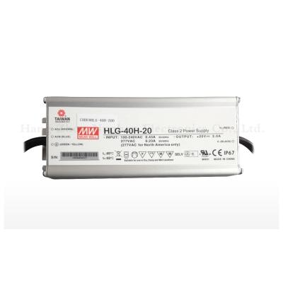 China PFC Well HLG-40H-20AB 40W 20v Medium Dimmable Led Driver for sale