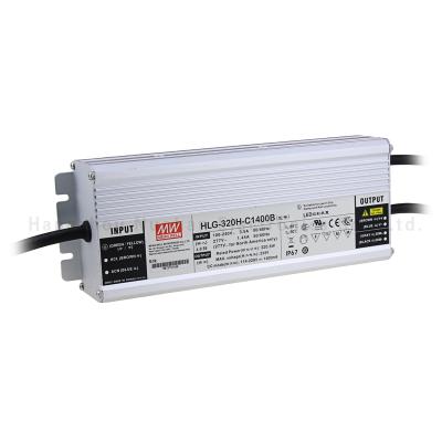 China Medium Ip65 Well HLG-320H-C1400AB Dimming Driver 320w 1400mA Led Driver for sale