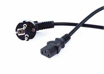 China High quality copper European 3pin power cord power cabale  UL ,RHOS ,CE  1m/2m/3m OEM for sale