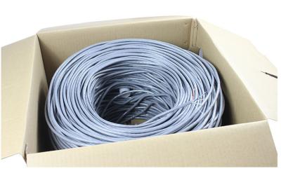 China High speed CAT6 CAT5E Copper black Network Cable 350MHZ  UTP LAN Cable 300m a carton for sale