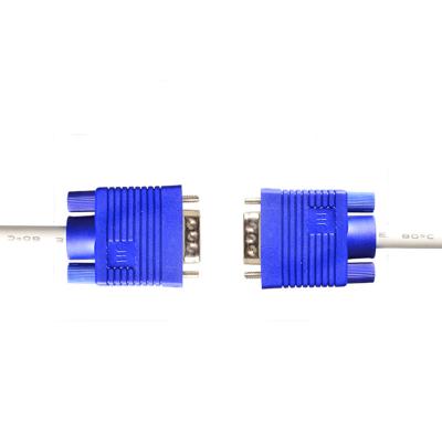 China Durable ROHS white 8.0mm VGA Cable Harness Assembly Tinned Copper Thin VGA Cable for sale