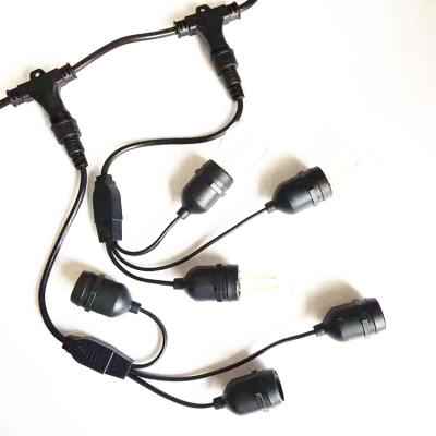 China Hot sale black pendant Lamp 3/4 in 1 extension cord 0.5m-10m copper Loft Lights cable for sale