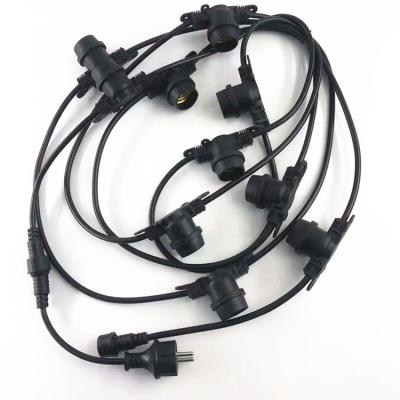 China E27/B22 Led cable loom black Light belt / Small LED Light / Light Chain 0.5m-10m for sale