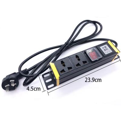 China Lithium alloy PDU Cabinet 2 ,6 outlets Power Strip  Universal  Extension Socket Appliance for sale