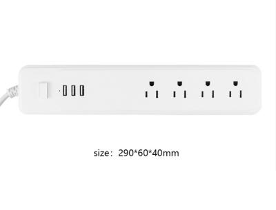 China US Smart socket with 3USB switch smart charging socket extension seat 4 digit Jack for sale