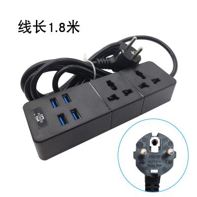 China With USB expansion socket, customize 4-8 bit socket of plug intelligent socket in different countries for sale