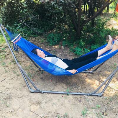 China Lightweight High Quality Outdoor Leisure Hammock Steel Frame Folding Hammock for sale