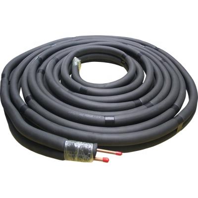 China Home High Quality Rubber Insulated Pipe Copper Line Set Air Conditioning Communication Pipe for sale