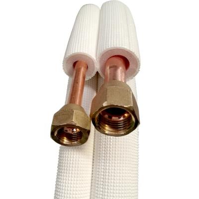 China Home AC Air Conditioner PE White Copper Insulation Tubing Connecting Copper Line Set for sale