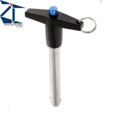 China Building/Industry/Automotive/Wind Energy/Tower Stainless Steel Push Button Ball Lock Pin L Lock Pin Quick Release Pin T-Handle Ball for sale