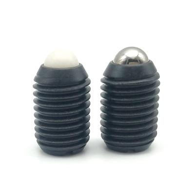 China Industry Ball Bearing Steel Black Slotted Ball Spring Plungers Ball Plungers With Thread for sale