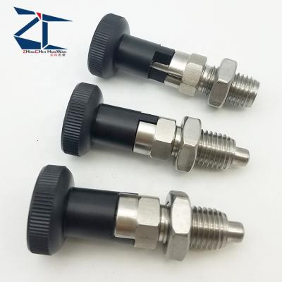 China Industry Stainless Steel Lock Spring Pin Plunger Spring Indexing Plunger With Pull Knob for sale