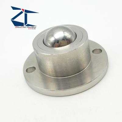 China Building/Industry/Automotive Energy/Wind Turbine/Tower Jam Nut Flange Mount Around Poly Stainless Steel Threaded Ball Trackball Transfer Unit for sale