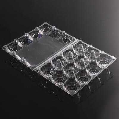 China 12 Cavity Biodegradable All Kinds Of Disposable Custom Plastic Container Storage Box Eggs With Lid Food Packaging Box for sale