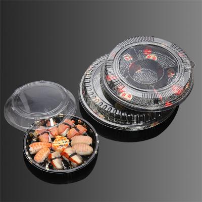 China Wholesale Blister Fruit Plastic Salad Maker Packing Box Japanese Style Sushi Storage Recyclable Printed Transparent Box for sale