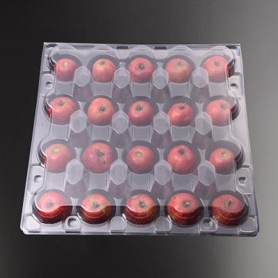 China Factory Disposable Custom Transport PVC Clear Plastic Food Fruits Orange Apple Tray Box Fruit Blister Packaging for sale