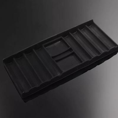 China Factory Customized Disposable Blister Packing Box Tray Display Black Inner PVC Assembling 500 Pieces Blister Packing for sale