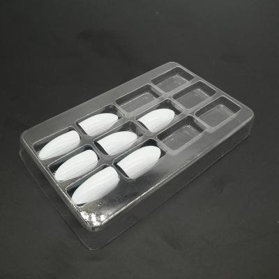 China Disposable Wholesale Cheap Price Custom 12 Grid Vacuum Forming Plastic Assembled Blister Packaging Cosmetic Tray for sale