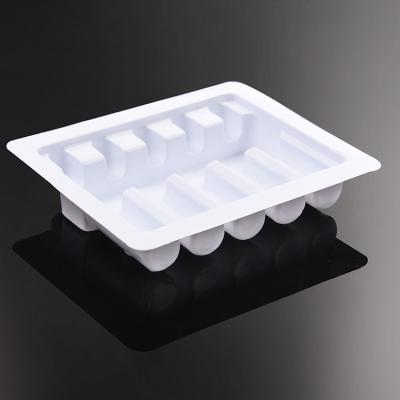 China High Quality Cheap Custom Box Tray For Medicine 5 Compartment Gel Injection Blister Tray PVC Plastic Container Packing Medicine and Healthcare Packaging Box for sale