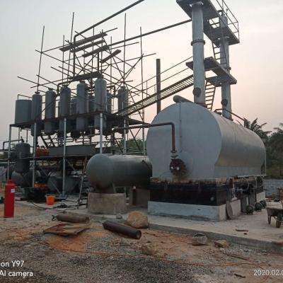 China Black Engine Oil Recycling Plant For Diesel Oil Transformation for sale