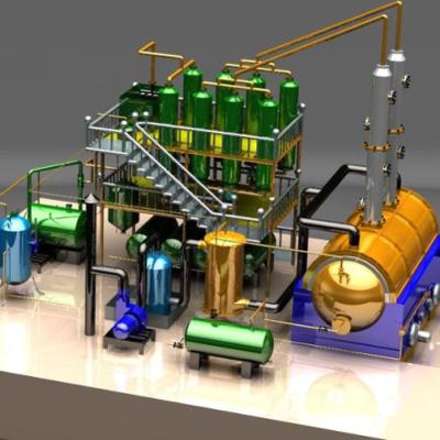 China Direct verwarmde 25 kW afvalolie distillatie machine om ruwe olie om te zetten in diesel Te koop