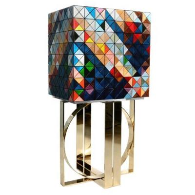 China italy luxury modern designer nightstand table side modern design furniture dining room leg wine cabinet decoration high modern cabinets for sale